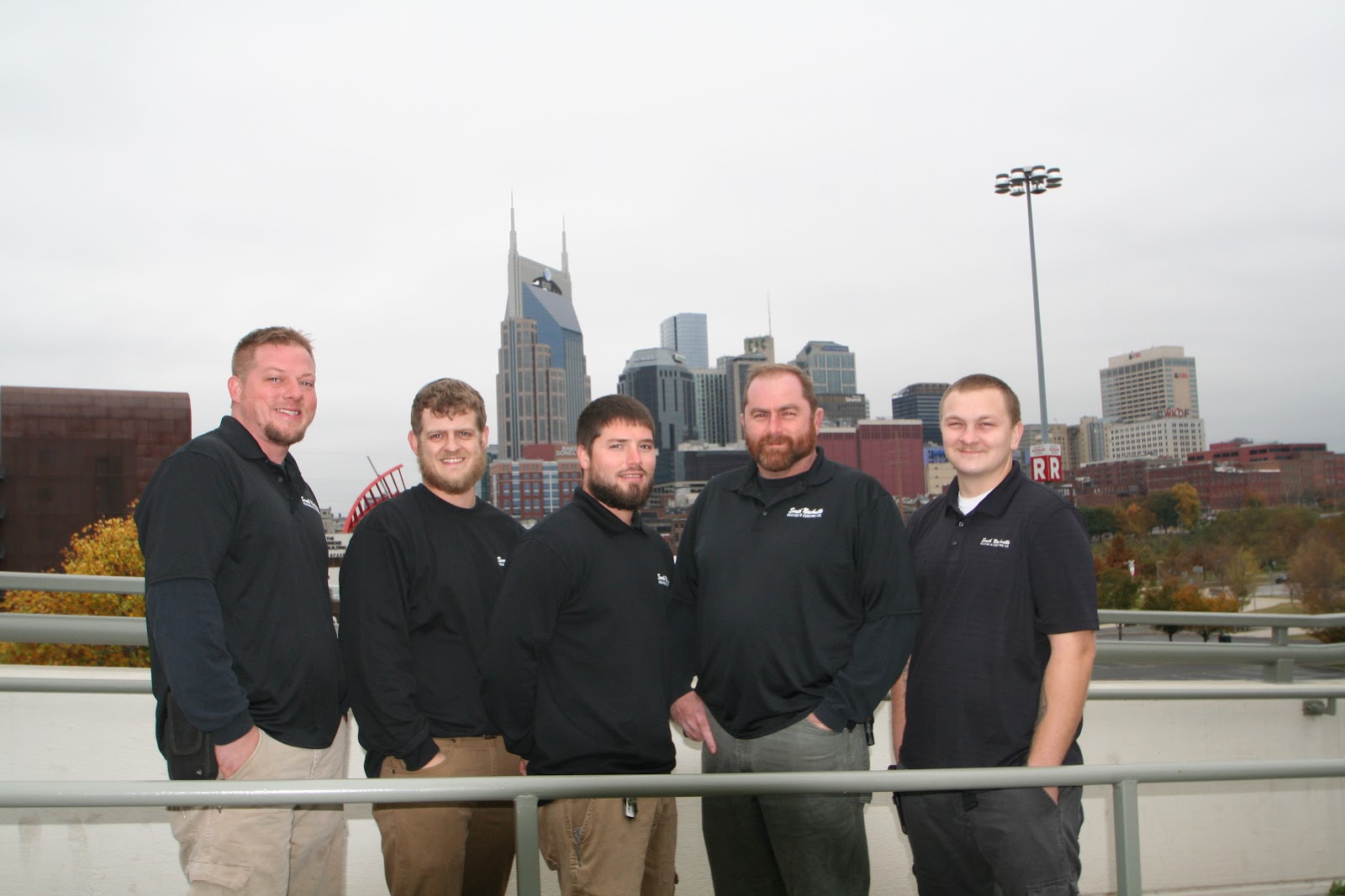 South Nashville HVAC technician on the job